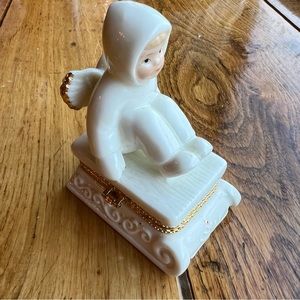 Vintage Porcelain Angel -Formalities by Baum Bros -24 K Gold trim